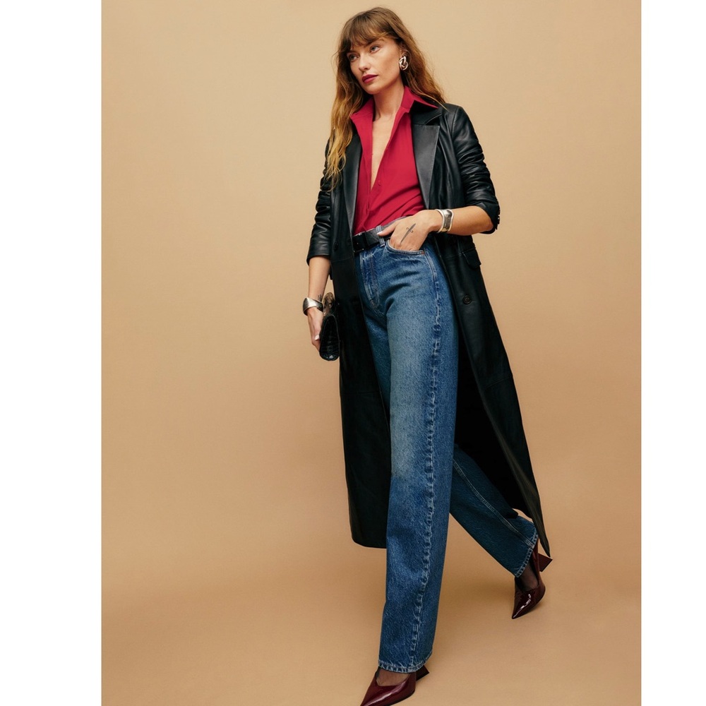 Reformation Abby High Rise Straight Jeans